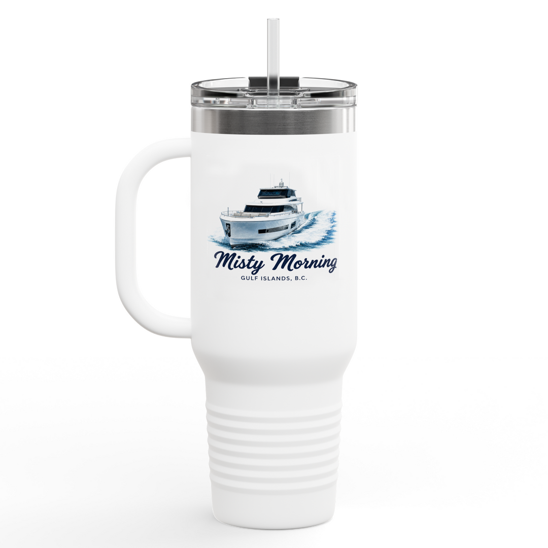 Insulated Travel Mug, 40oz - Personalized With Your Boat
