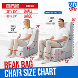 BTG Gear Marine-Grade Bean Buoy Chair for Boats | Waterproof Vinyl Deck Seat Bean Bag