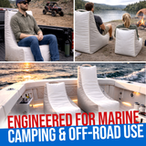 BTG Gear Marine-Grade Bean Buoy Chair for Boats | Waterproof Vinyl Deck Seat Bean Bag