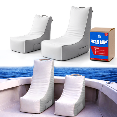 BTG Gear Marine-Grade Bean Buoy Chair for Boats | Waterproof Vinyl Deck Seat Bean Bag