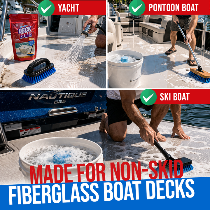 BTG Gear Boat Non-Skid Deck Cleaner &amp; Wash Tablets | Makes 6 Gallons