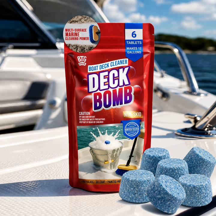 BTG Gear Boat Non-Skid Deck Cleaner &amp; Wash Tablets | Makes 6 Gallons