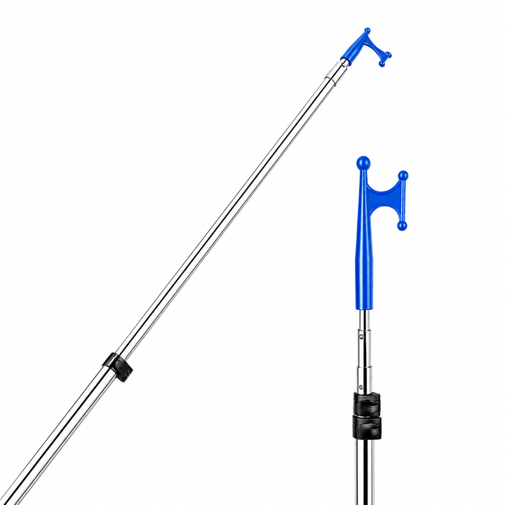 BTG Gear Telescoping Boat Pole w/ Hook for Docking, Floating, Extra-Strong Aluminum