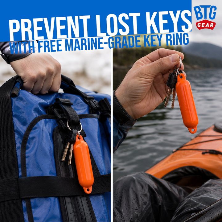 BTG Gear Floating Fender Keychain (Set of 2) with Key Rings