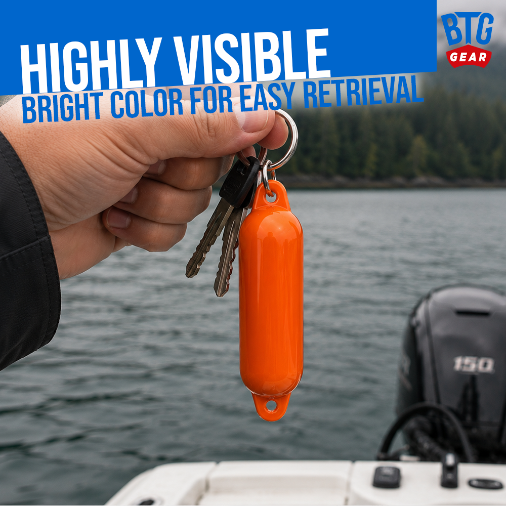 BTG Gear Floating Fender Keychain (Set of 2) with Key Rings