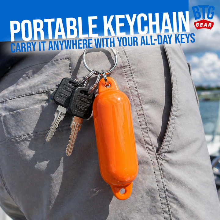 BTG Gear Floating Fender Keychain (Set of 2) with Key Rings