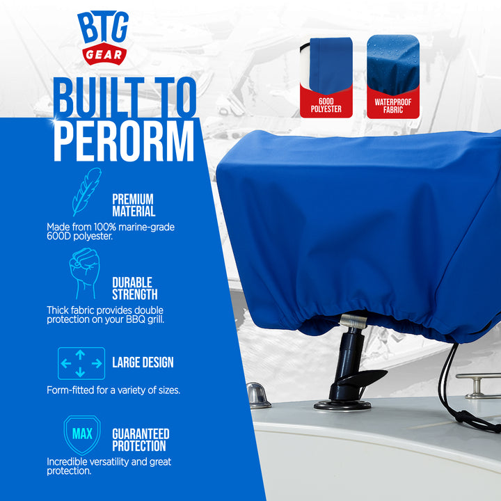 BTG Gear Marine Grill BBQ Cover for 16"x13" and 9"x18" Compatible with Magma Chef&