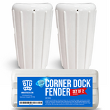 BTG GEAR Heavy Duty Marine Corner Dock Fender Bumper for Edge Corner (Set of 2)