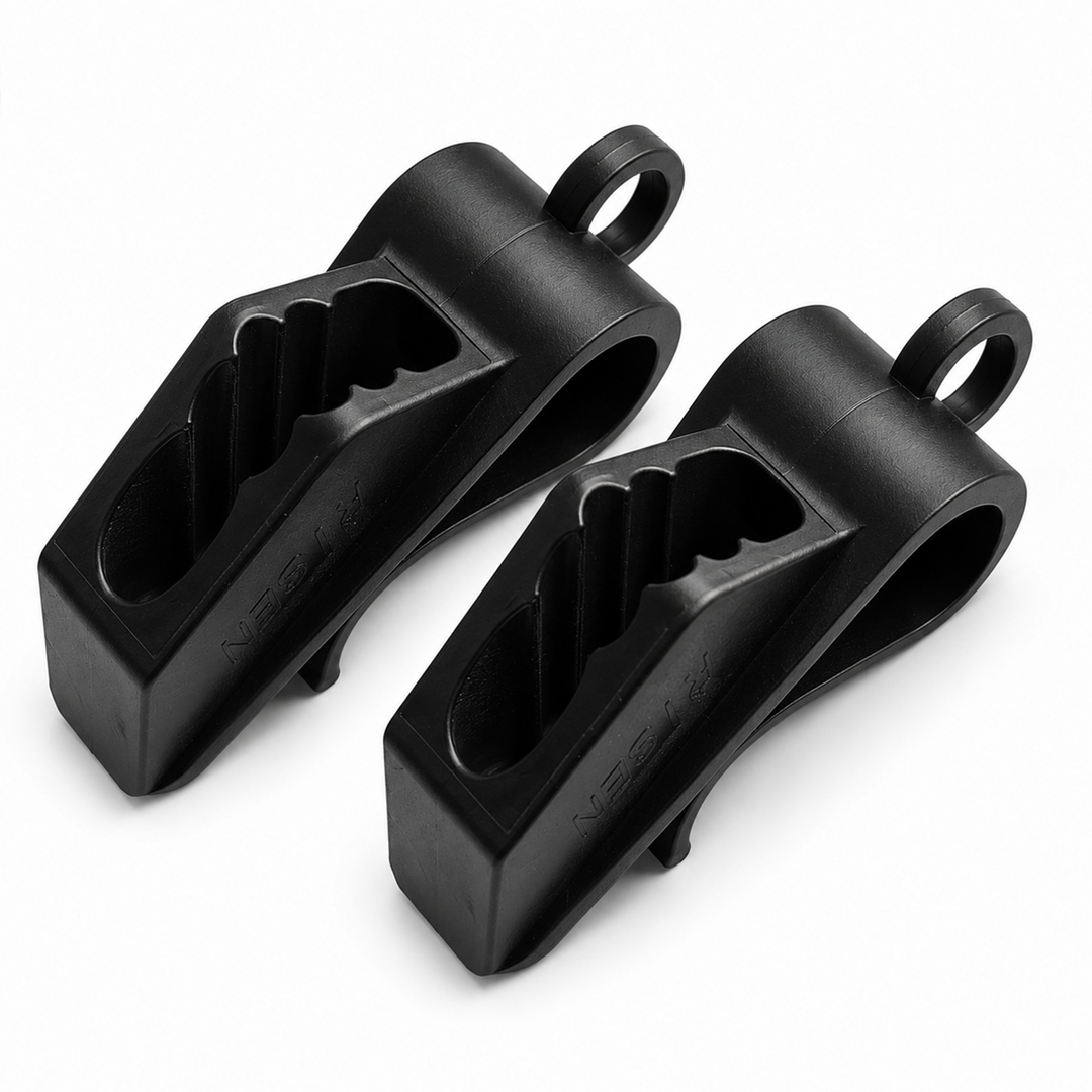 BTG Gear Set of 2 Boat Fender Holder/Adjuster/Hanger, Clips to Rail for Up to 7/16" Marine Bumper Lines