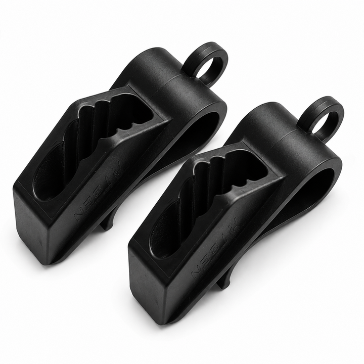 BTG Gear Set of 2 Boat Fender Holder/Adjuster/Hanger, Clips to Rail for Up to 7/16" Marine Bumper Lines