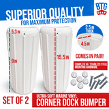 BTG GEAR Heavy Duty Marine Corner Dock Fender Bumper for Edge Corner (Set of 2)