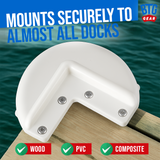 BTG GEAR Heavy Duty Marine Corner Dock Fender Bumper for Edge Corner (Set of 2)