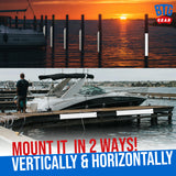 BTG GEAR 48" Heavy Duty Marine Dock Piling Fender Bumpers for Docking (Set of 2)