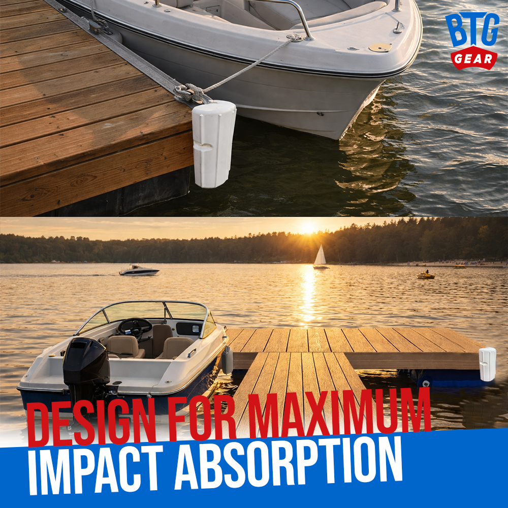 BTG GEAR Heavy Duty Marine Corner Dock Fender Bumper for Edge Corner (Set of 2)