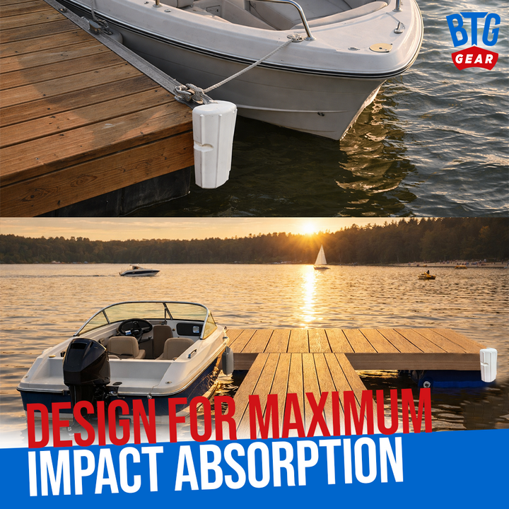 BTG GEAR Heavy Duty Marine Corner Dock Fender Bumper for Edge Corner (Set of 2)