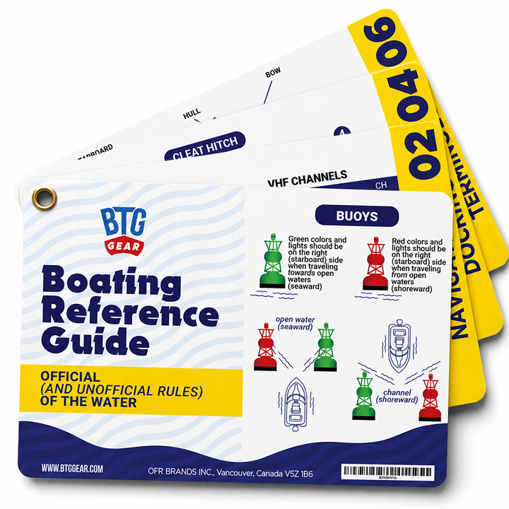 BTG Gear Boating Reference Guide Cards for Boat Owner