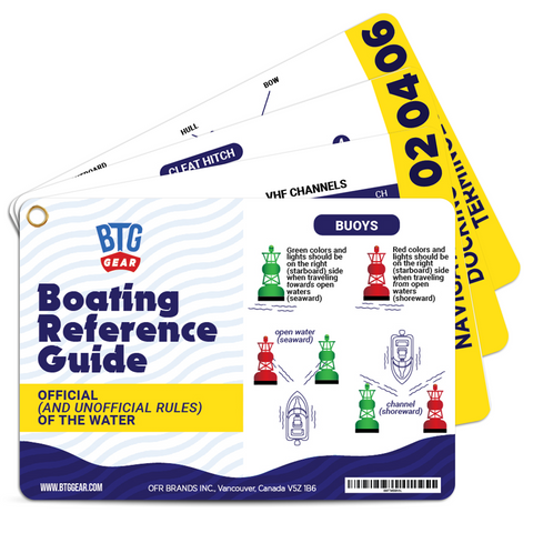 BTG Gear Boating Reference Guide Cards for Boat Owner