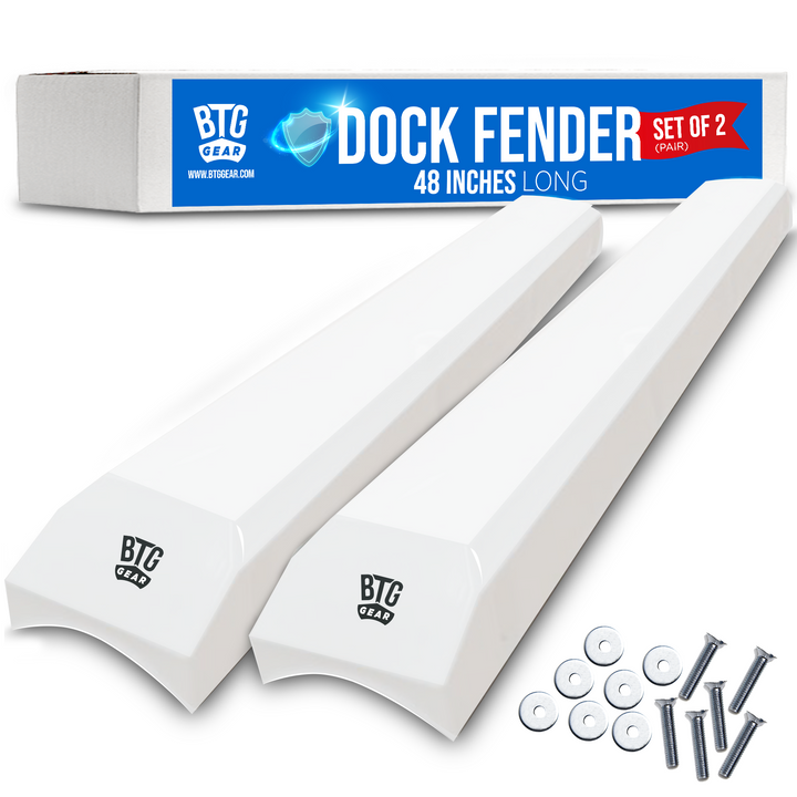 BTG GEAR 48" Heavy Duty Marine Dock Piling Fender Bumpers for Docking (Set of 2)