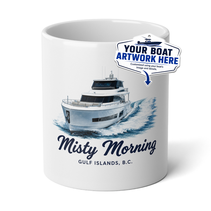 The Marina Mug, 20oz - Personalized With Your Boat