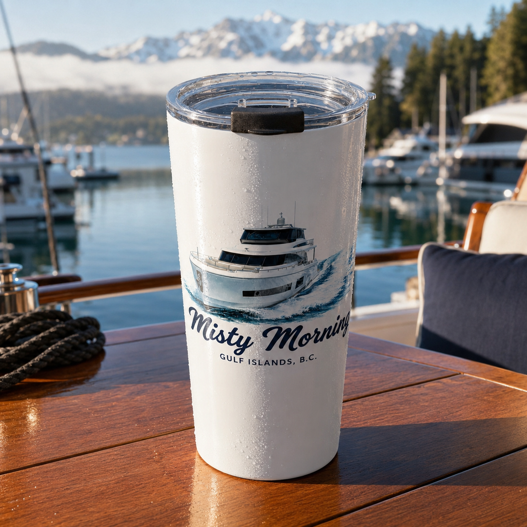 The Portside Vacuum Insulated Tumbler, 20oz – Personalized With Your Boat
