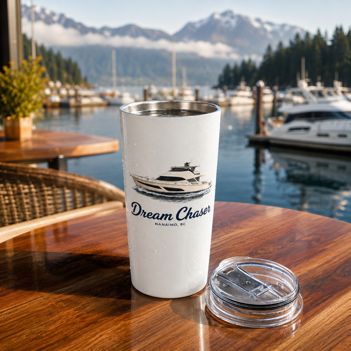 The Portside Vacuum Insulated Tumbler, 20oz – Personalized With Your Boat