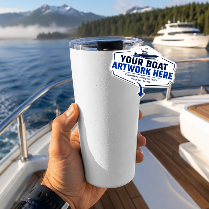 The Portside Vacuum Insulated Tumbler, 20oz – Personalized With Your Boat