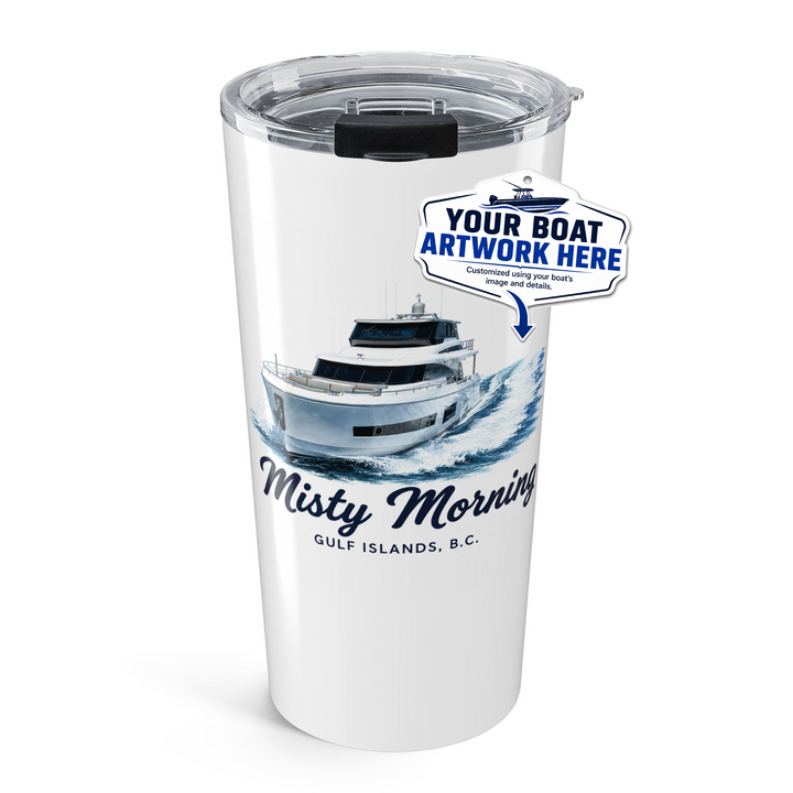 The Portside Vacuum Insulated Tumbler, 20oz – Personalized With Your Boat