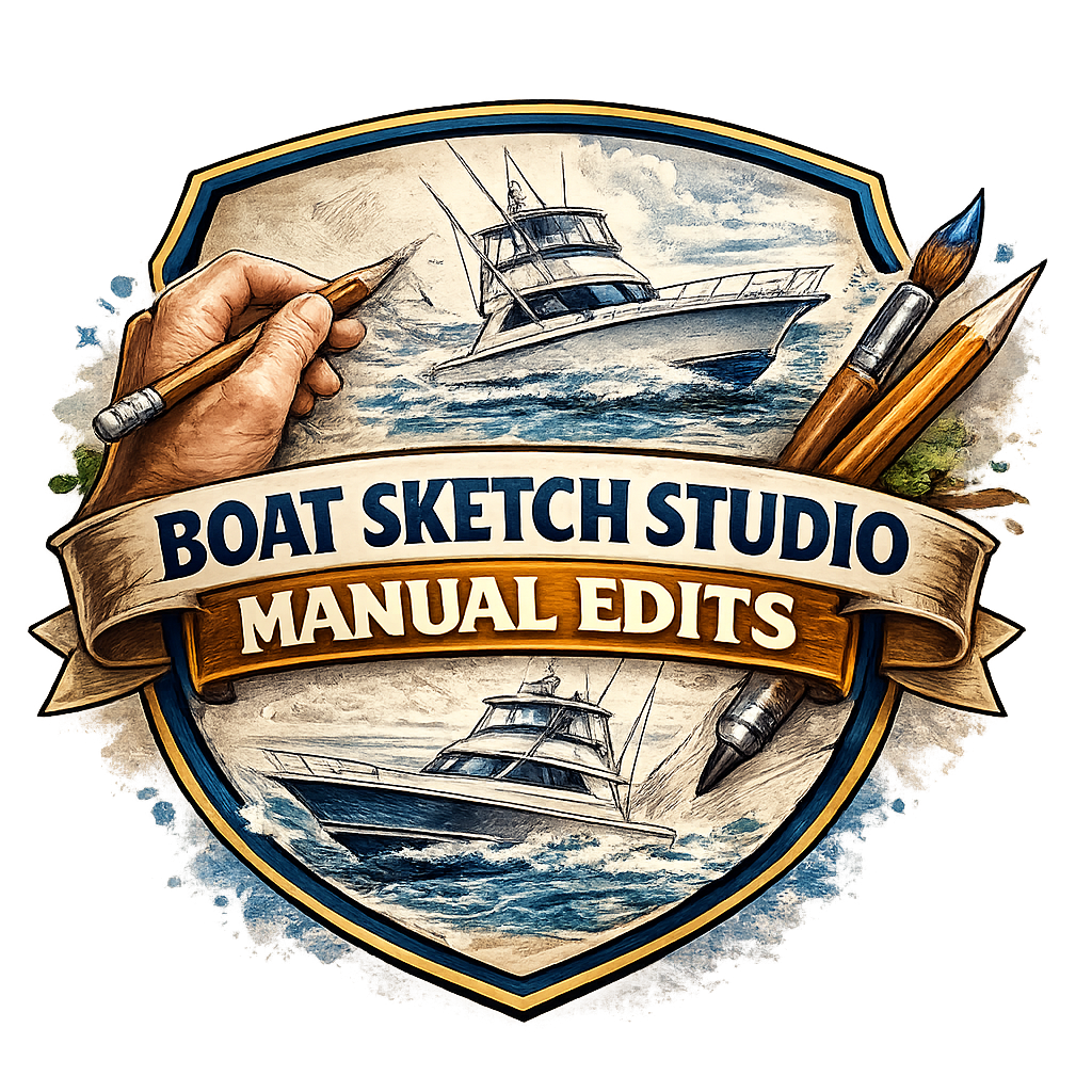 Boat Sketch Studio - Manual Editing Service