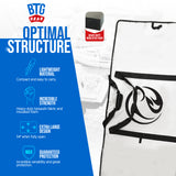 BTG Gear Insulated/Thermal Waterproof Fish Bag Cooler/Freezer in black, Extra Large 63"x27" wide, For Fishing/Boats with FREE fish gloves