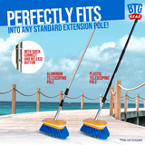 BTG Gear Medium Thickness Snap Button Boat Deck Brush for Cleaning Hull/Railings