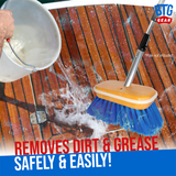 BTG Gear Medium Thickness Snap Button Boat Deck Brush for Cleaning Hull/Railings